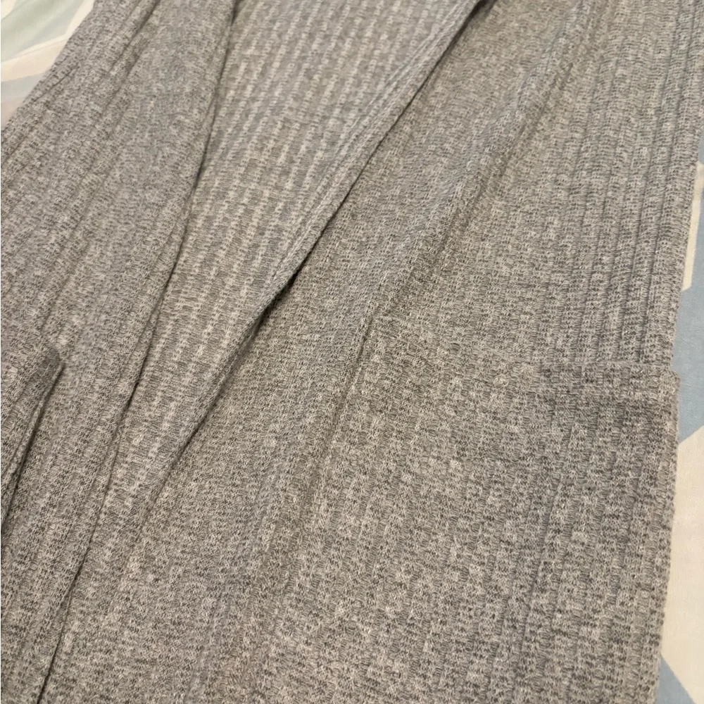 Pinc Light Gray Ribbed Cardigan - Picture 2 of 5
